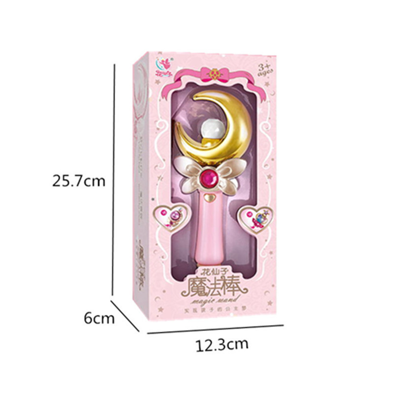 New LED Luminous Music Sound Effect Magic Stick Bala Little Magic Fairy Flash Magic Wand Girl Toy Stall Gift