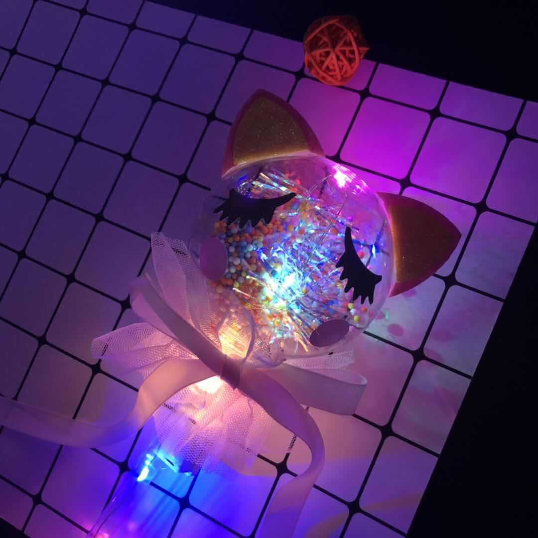 Best-Seller on Douyin Bounce Ball Starry Sky Stick Bounce Ball Magic Stick Magic Wand Luminous Fairy Wand
