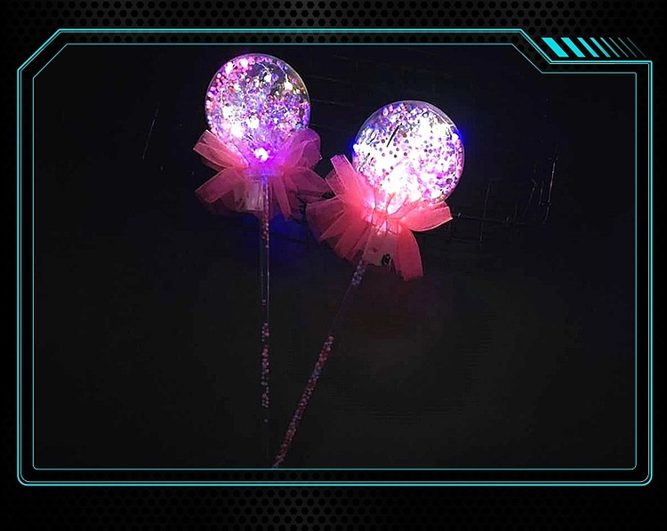 Best-Seller on Douyin Bounce Ball Starry Sky Stick Bounce Ball Magic Stick Magic Wand Luminous Fairy Wand