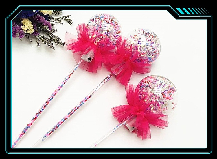 Best-Seller on Douyin Bounce Ball Starry Sky Stick Bounce Ball Magic Stick Magic Wand Luminous Fairy Wand