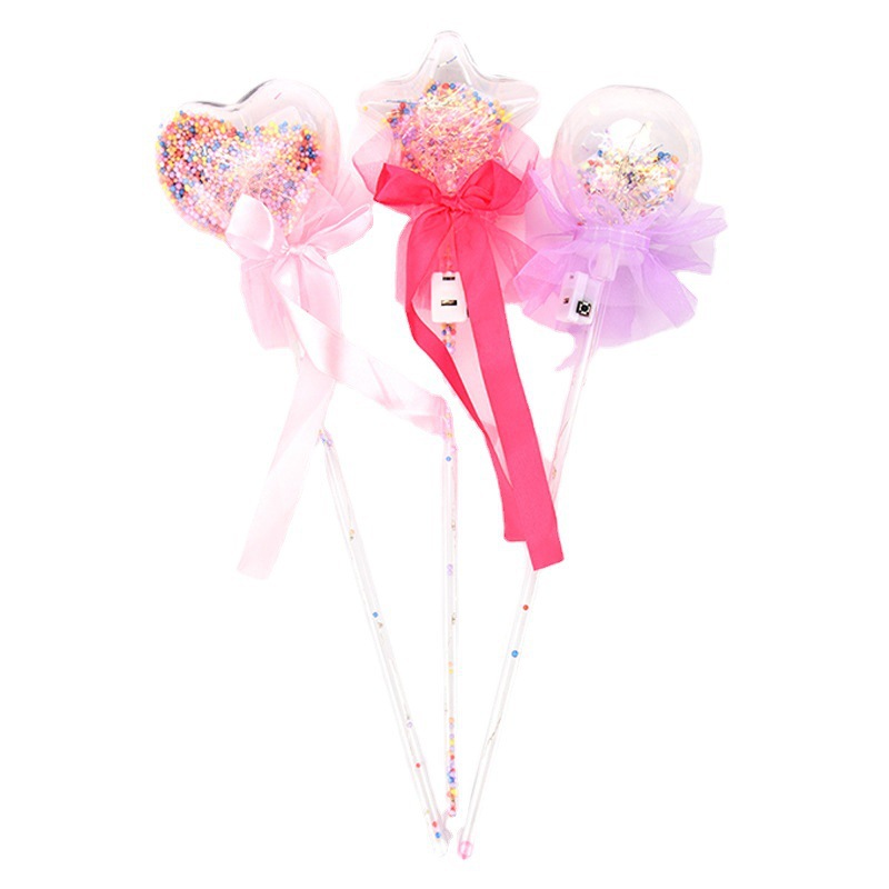 New Flash Magic Wand Glow Stick Children&#039;s Luminous Toys Stall Drainage Bounce Ball Fairy Wand