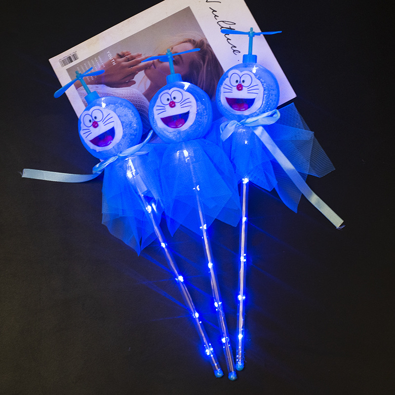 New Flash Magic Wand Glow Stick Children's Luminous Toys Stall Drainage Bounce Ball Fairy Wand