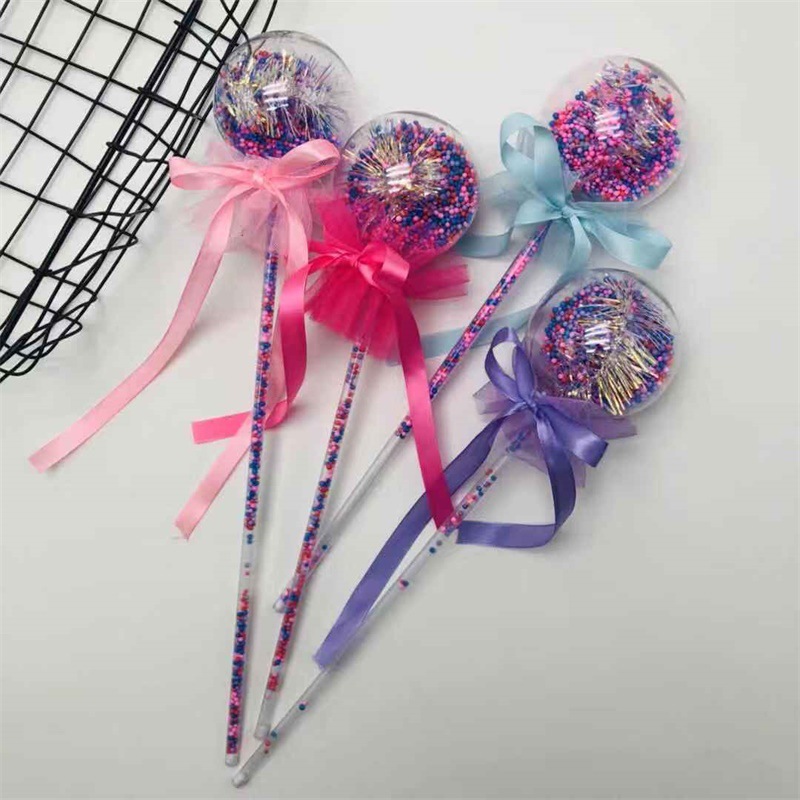 Children's Toy Stall Night Market Scanning Code Drainage Small Gift Full Body Luminous Star Sky Ball Fairy Magic Wand