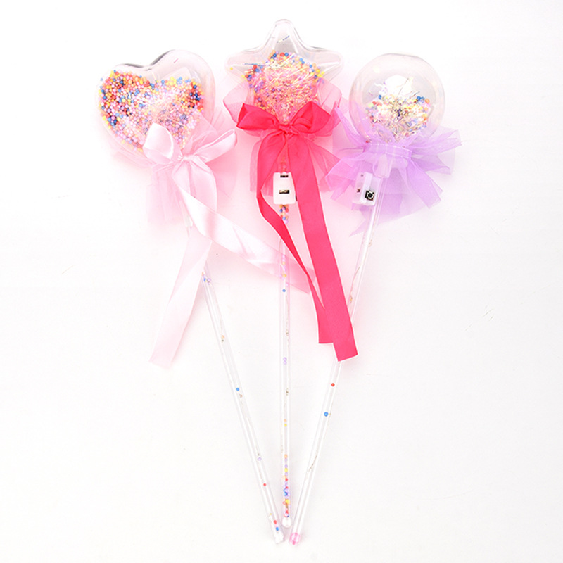 Children&#039;s Toy Stall Night Market Scanning Code Drainage Small Gift Full Body Luminous Star Sky Ball Fairy Magic Wand
