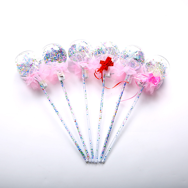 Children's Toy Stall Night Market Scanning Code Drainage Small Gift Full Body Luminous Star Sky Ball Fairy Magic Wand