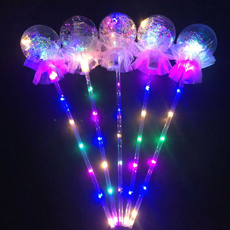 Children's Toy Stall Night Market Scanning Code Drainage Small Gift Full Body Luminous Star Sky Ball Fairy Magic Wand