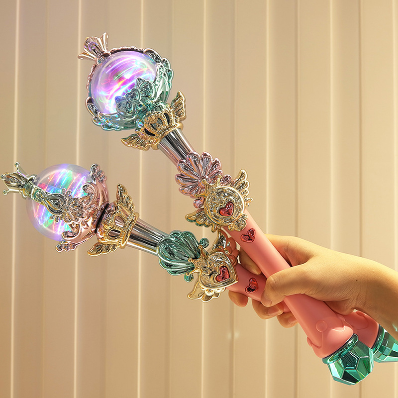 Sky Magic Stick Hand-Held Luminous Magic Wand Electric Lamplight Stick Truncheon Girls&#039; Children&#039;s Toys Fairy Wand