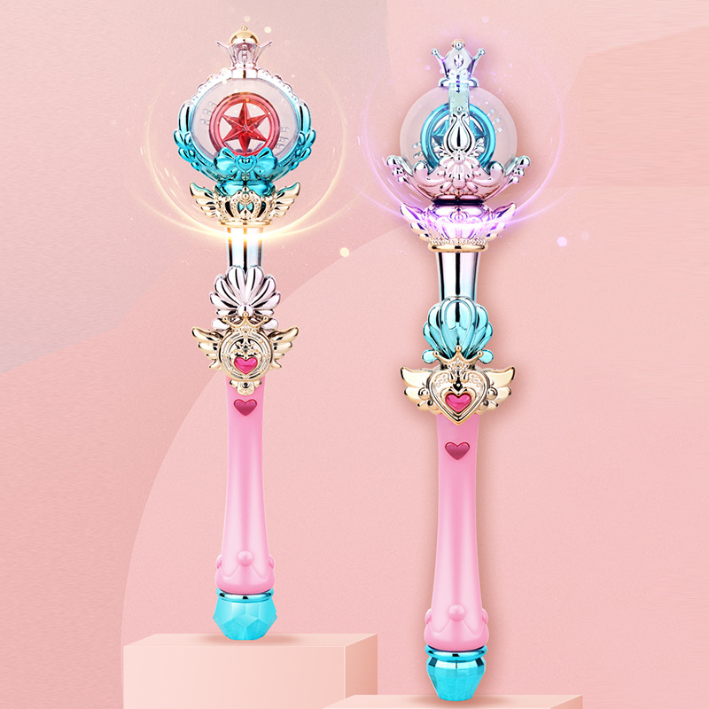 Sky Magic Stick Hand-Held Luminous Magic Wand Electric Lamplight Stick Truncheon Girls&#039; Children&#039;s Toys Fairy Wand