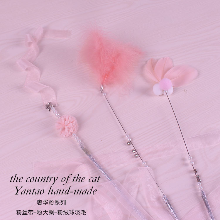 Factory Direct Sales First-Hand Supply Pet Handmade Cat Teaser Bell Fairy Wand