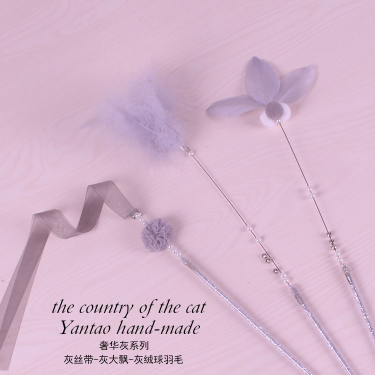 Factory Direct Sales First-Hand Supply Pet Handmade Cat Teaser Bell Fairy Wand