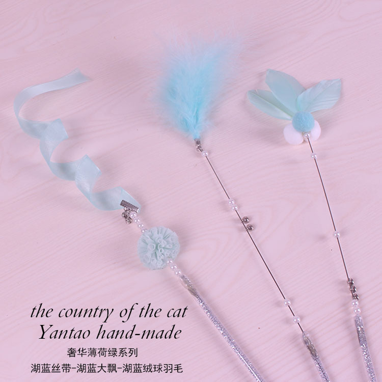 Factory Direct Sales First-Hand Supply Pet Handmade Cat Teaser Bell Fairy Wand