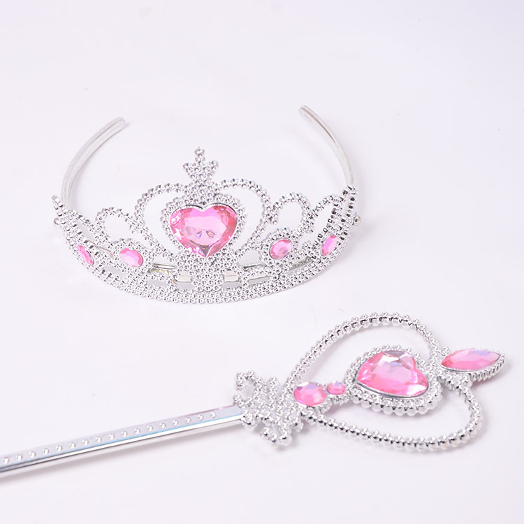 Ice and Snow Crown Magic Stick Two-Piece Suit Qiyuan Children Fairy Peach Sticks Fairy Wand