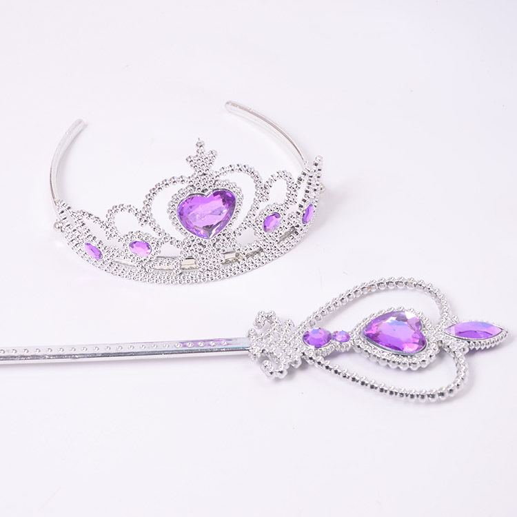 Ice and Snow Crown Magic Stick Two-Piece Suit Qiyuan Children Fairy Peach Sticks Fairy Wand
