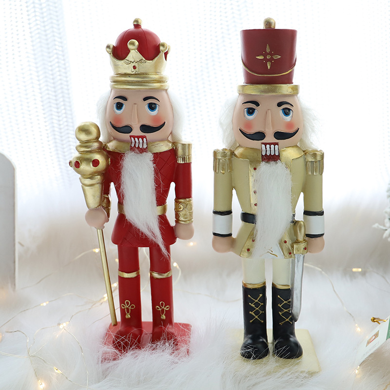 Home Living Room Decorations Wholesale Cross-Border New Desktop Christmas Decoration Walnut Soldier Resin Crafts Nutcracker Home Living Room Decorations Wholesale Cross-Border New Desktop Christmas Decoration Walnut Soldier Resin Crafts Nutcracker