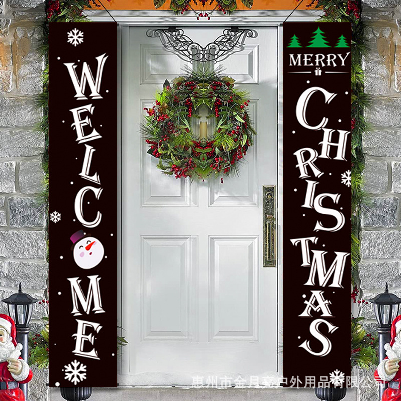 Nutcracker Door Curtain Christmas Couplet Banner Flag Christmas Party Decoration Hanging Flags Festival Flag Making Nutcracker Door Curtain Christmas Couplet Banner Flag Christmas Party Decoration Hanging Flags Festival Flag Making