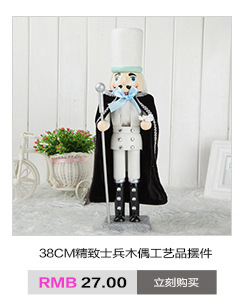 Factory Wooden Crafts New Puppet Christmas Scene Decoration Nutcracker Soldier King