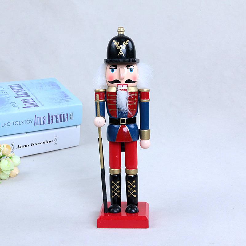 Factory Wooden Crafts New Puppet Christmas Scene Decoration Nutcracker Soldier King