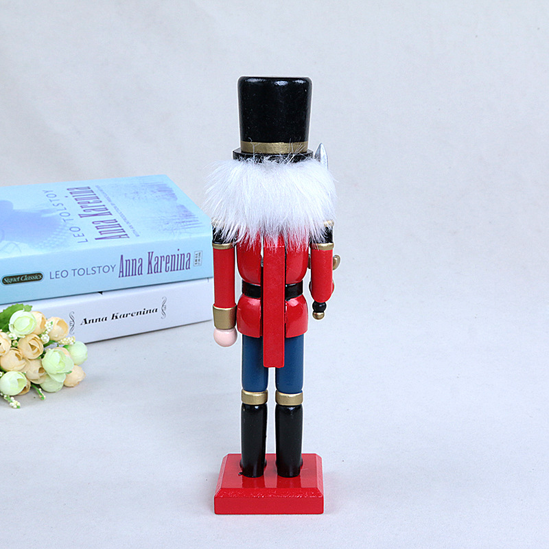 Factory Wooden Crafts New Puppet Christmas Scene Decoration Nutcracker Soldier King