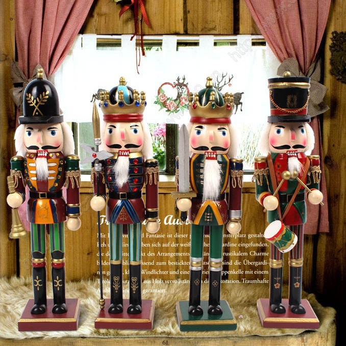 Nutcracker Soldier Puppet Creative Cartoon Character Bookcase Home Desktop Decoration Ornaments Nutcracker Soldiers