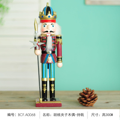 Nutcracker Soldier Puppet Creative Cartoon Character Bookcase Home Desktop Decoration Ornaments Nutcracker Soldiers