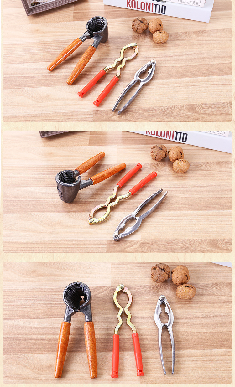 Walnut Clip Aluminum Stainless Steel Food Clip Aluminum Metalcore Nut Clip Nutcracker Pecan Tool