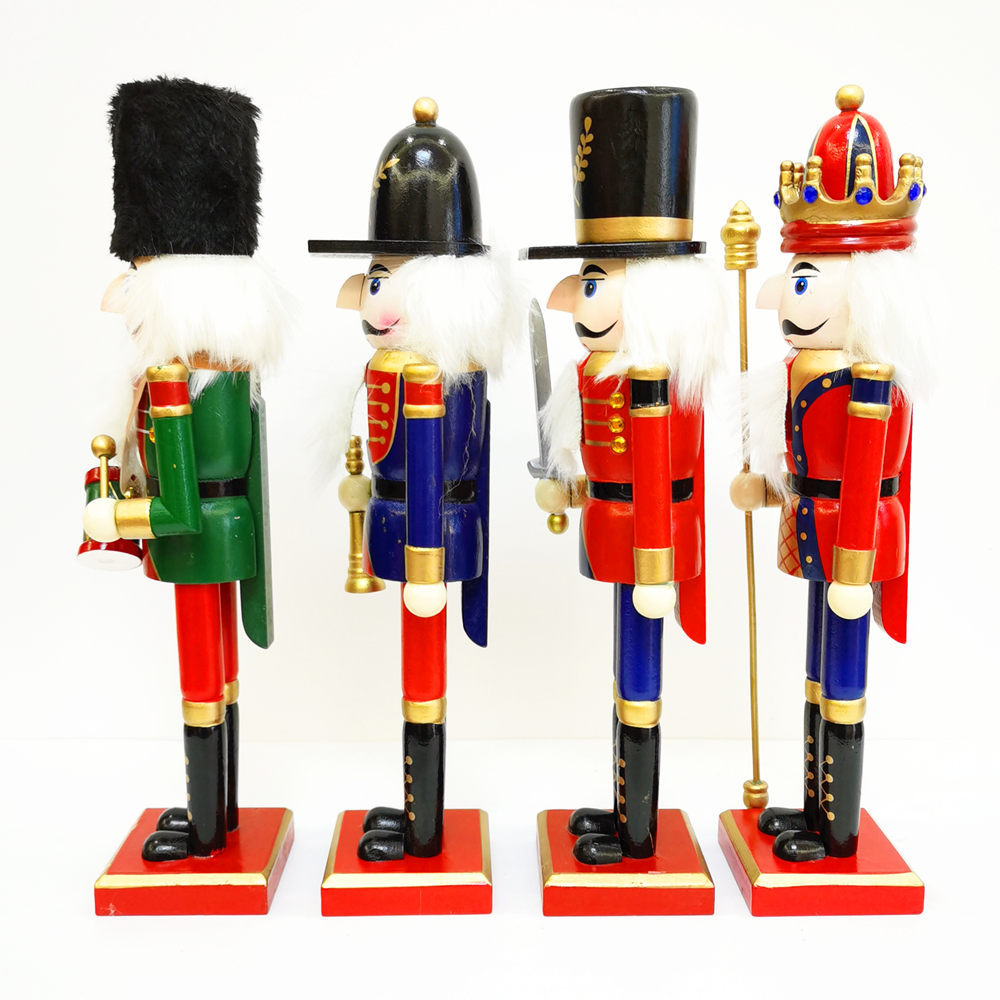Factory Direct Sales 30cm Nutcracker Puppet Soldier Furnishings Creative Decoration Gifts Spot Nutcracker Soldiers Factory Direct Sales 30cm Nutcracker Puppet Soldier Furnishings Creative Decoration Gifts Spot Nutcracker Soldiers