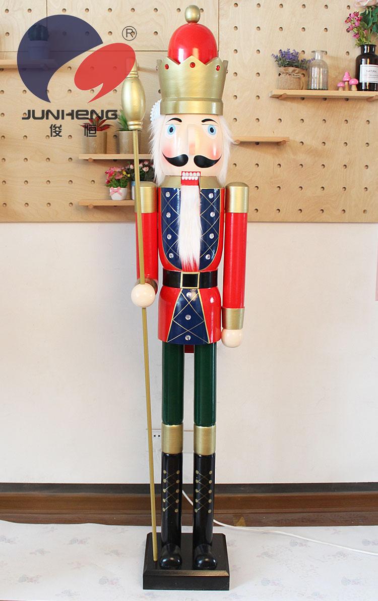 Junheng Craft Solid Wood 1.8M Nutcracker Hotel Hall Christmas Decorative Crafts 180 Soldiers Puppet Man Junheng Craft Solid Wood 1.8M Nutcracker Hotel Hall Christmas Decorative Crafts 180 Soldiers Puppet Man