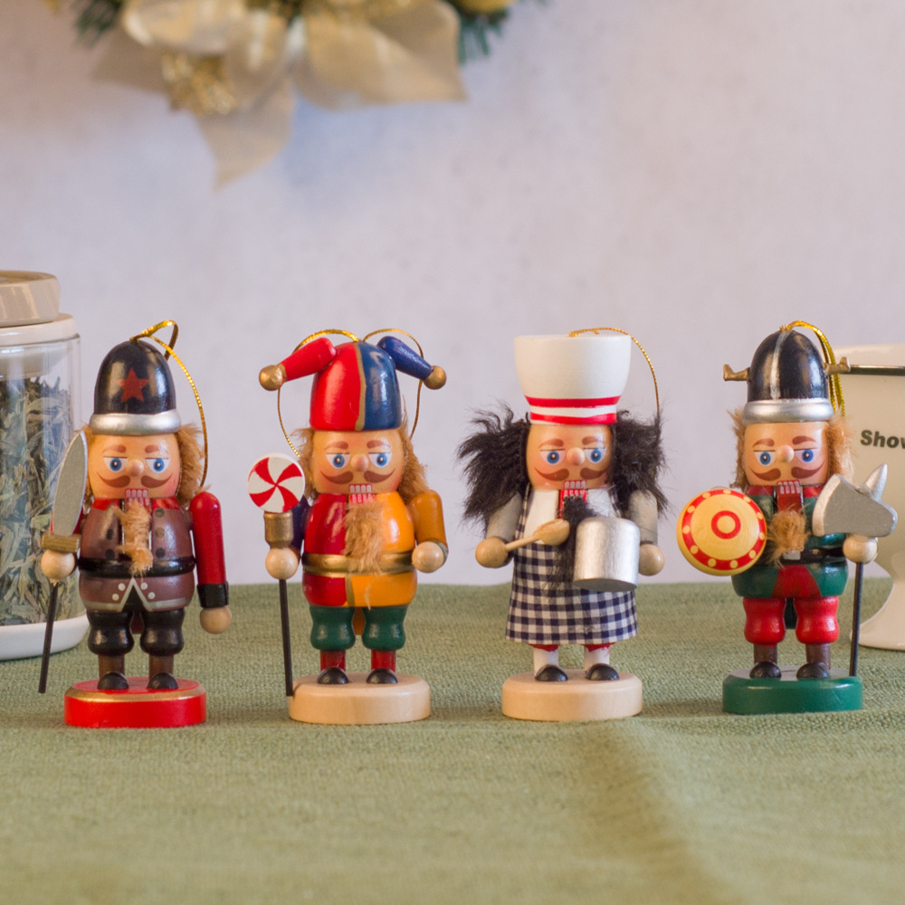 Home Living Room Children&#039;s Room Decorative Small Ornaments Puppet Soldier Decoration New Year Gift Nutcracker Soldiers