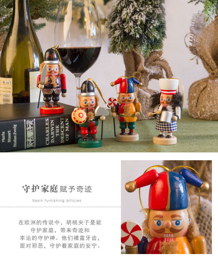 Home Living Room Children's Room Decorative Small Ornaments Puppet Soldier Decoration New Year Gift Nutcracker Soldiers