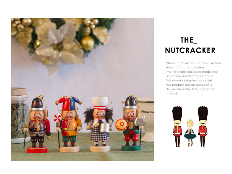 Home Living Room Children's Room Decorative Small Ornaments Puppet Soldier Decoration New Year Gift Nutcracker Soldiers