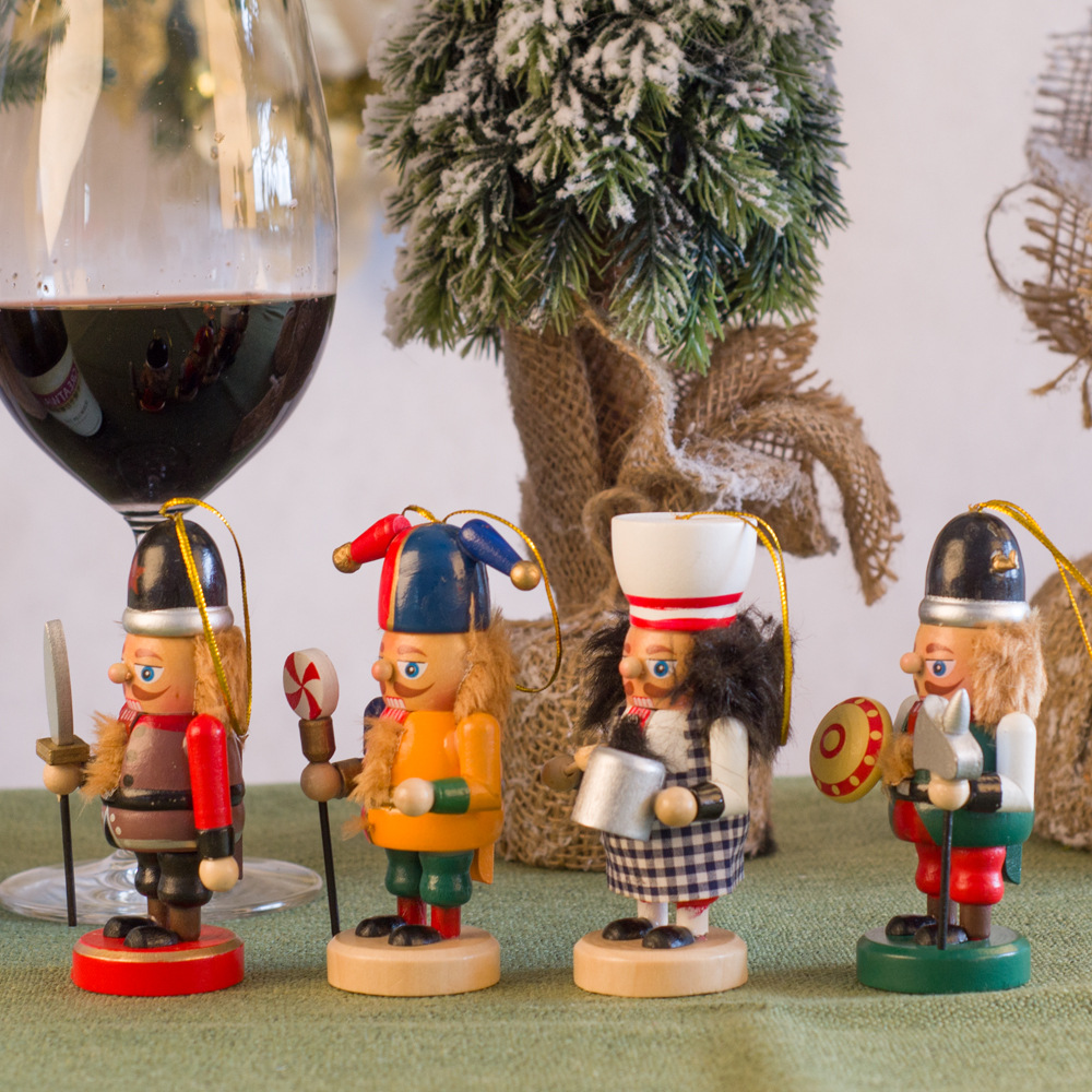 Home Living Room Children&#039;s Room Decorative Small Ornaments Puppet Soldier Decoration New Year Gift Nutcracker Soldiers