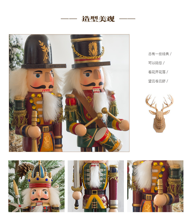 Tin Soldier Doll Soldier Wood Nutcracker Foreign Trade in Stock Vintage Christmas Small Ornaments Nutcracker Soldiers Tin Soldier Doll Soldier Wood Nutcracker Foreign Trade in Stock Vintage Christmas Small Ornaments Nutcracker Soldiers