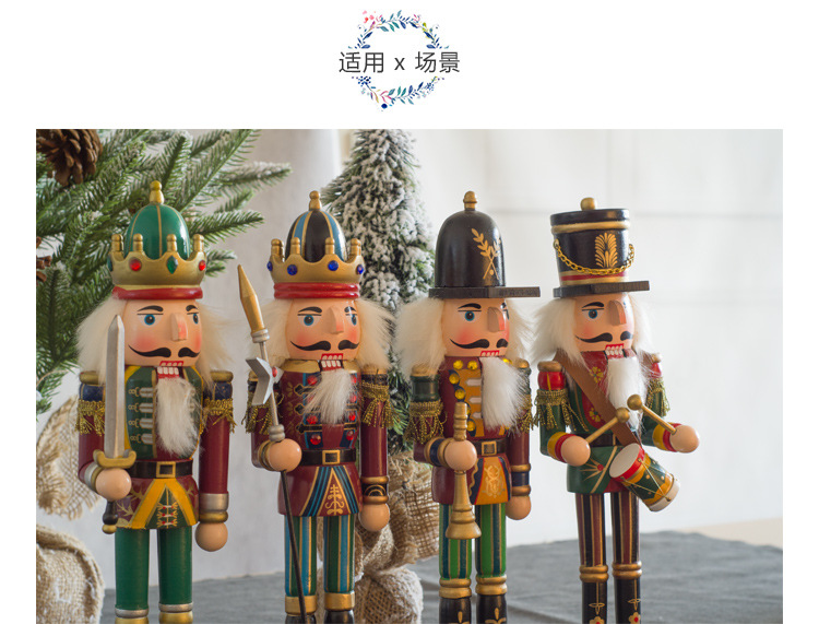Tin Soldier Doll Soldier Wood Nutcracker Foreign Trade in Stock Vintage Christmas Small Ornaments Nutcracker Soldiers Tin Soldier Doll Soldier Wood Nutcracker Foreign Trade in Stock Vintage Christmas Small Ornaments Nutcracker Soldiers