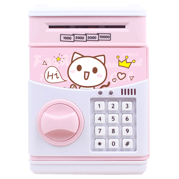 Web celebrity battery piggy bank video large children anti-fall piggy bank ATM piggy bank cartoon piggy bank gift