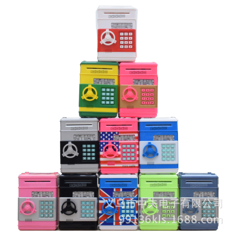Children&#039;s birthday gift password safe automatic roll money ATM piggy bank direct sales machine manufacturers