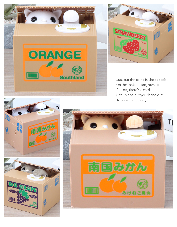 Electric Music Steal Money Cat Piggy Bank White Cat Panda Coin Eating Cat Piggy Bank Creative Panda Piggy Bank Electric Music Steal Money Cat Piggy Bank White Cat Panda Coin Eating Cat Piggy Bank Creative Panda Piggy Bank
