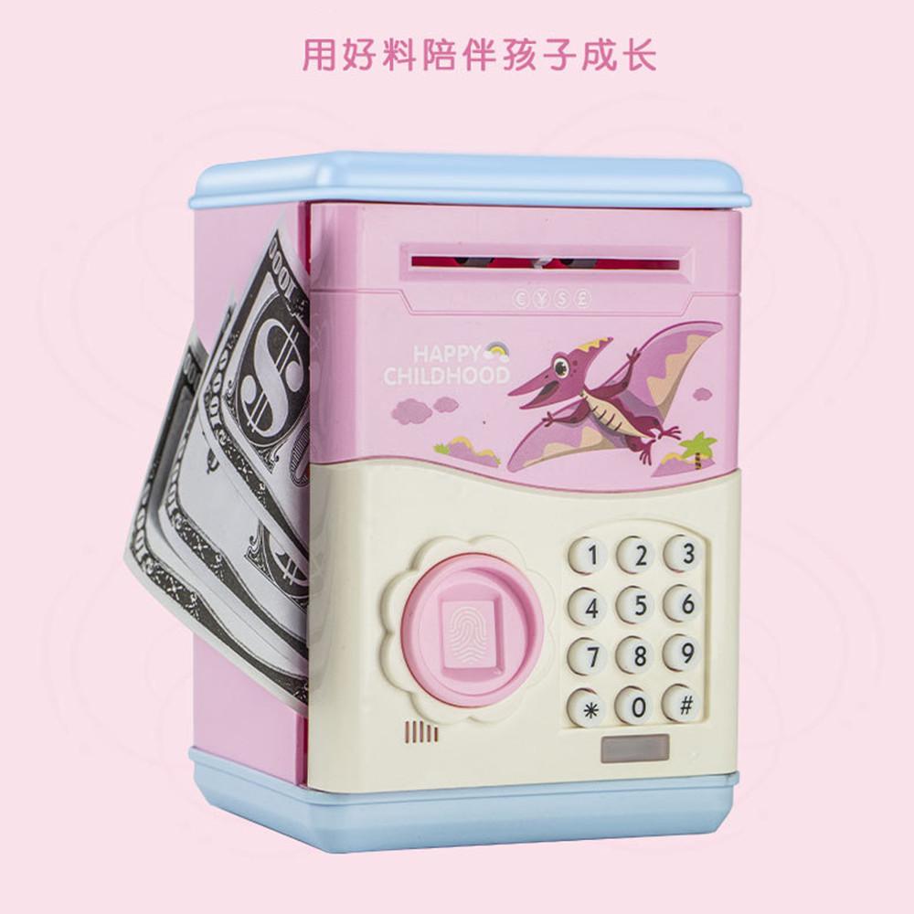 Cartoon creativity fingerprint children piggy Bank Portable money Box
