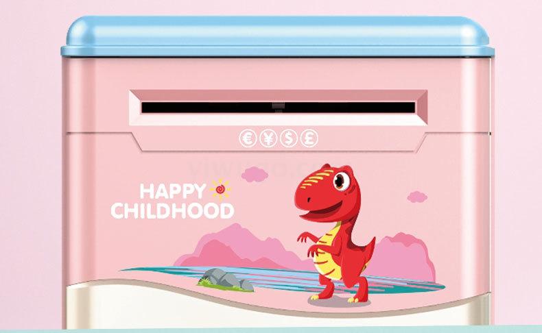 Cartoon creativity fingerprint children piggy Bank Portable money Box Cartoon creativity fingerprint children piggy Bank Portable money Box