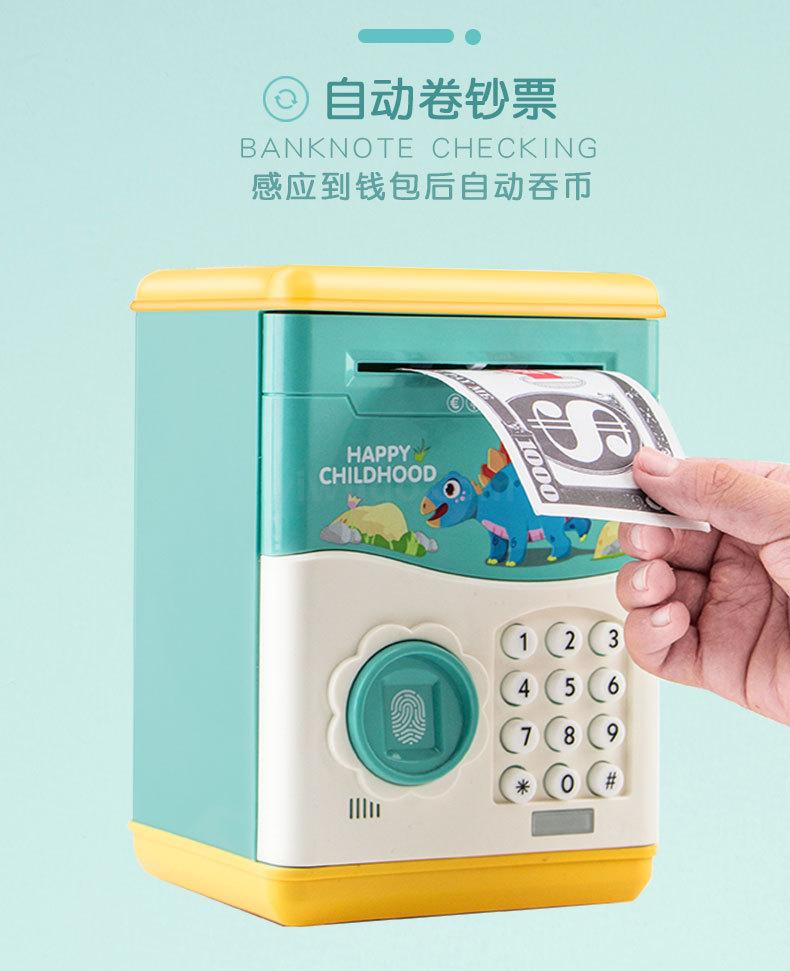 Cartoon creativity fingerprint children piggy Bank Portable money Box Cartoon creativity fingerprint children piggy Bank Portable money Box