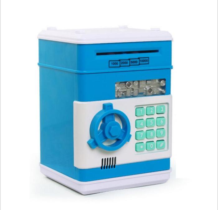 Gift piggy bank mini password safe deposit box withdraw money roll large ATM deposit box