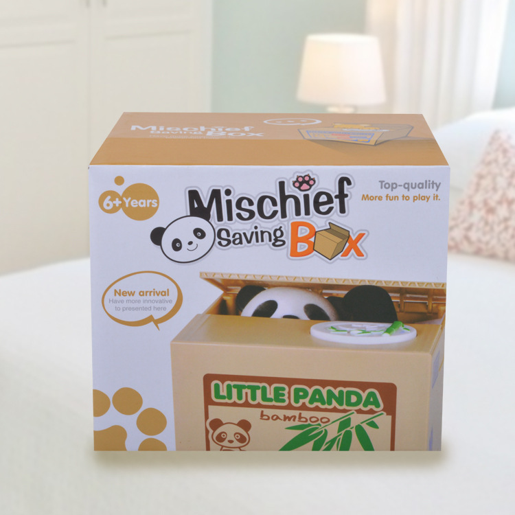 Web celebrity hot style steal money panda fun steal money cat series piggy bank for children's birthday presents Web celebrity hot style steal money panda fun steal money cat series piggy bank for children's birthday presents