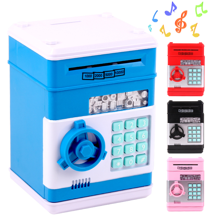Automatic Money Roll Password Safe Mini Safe Creative ATM Piggy Bank Mini Paper Machine Piggy Bank Automatic Money Roll Password Safe Mini Safe Creative ATM Piggy Bank Mini Paper Machine Piggy Bank