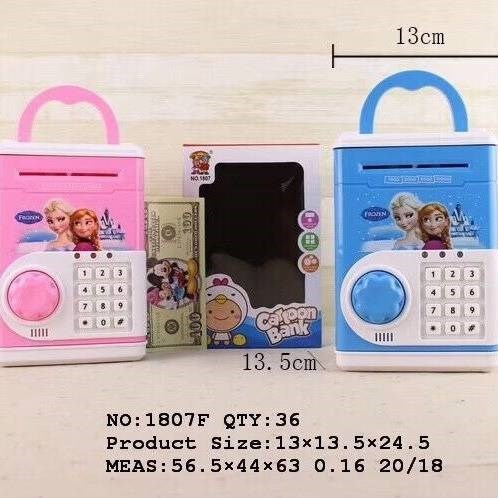 New Korean Style Little Creative Gifts Children Saving Pot Cartoon Password Box ATM Smart Piggy Bank Birthday Gift