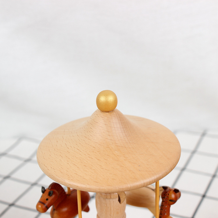 Creative Rotational Trojan Music Box Music Box Wooden Sky City Birthday Gift for Girls Practical Gift for Girlfriend Creative Rotational Trojan Music Box Music Box Wooden Sky City Birthday Gift for Girls Practical Gift for Girlfriend