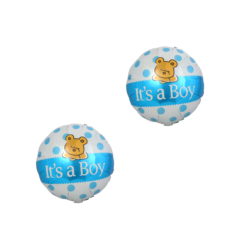 Manufacturer Baby Full-Year Birthday Decorative Baby Trojan Bear It&#039;s a Boy Five-Pointed Star Boy Aluminum Film Balloon