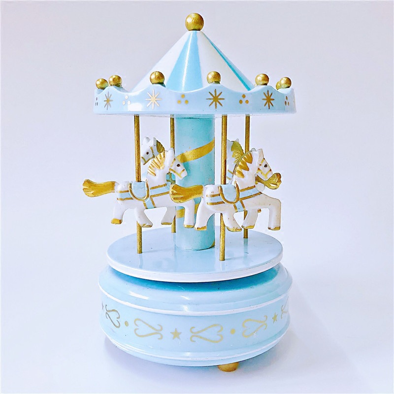 Romantic Music Box Cake Decorative Ornaments Carousel Music Box Birthday Gift Children's Toy Trojan Ornaments Romantic Music Box Cake Decorative Ornaments Carousel Music Box Birthday Gift Children's Toy Trojan Ornaments