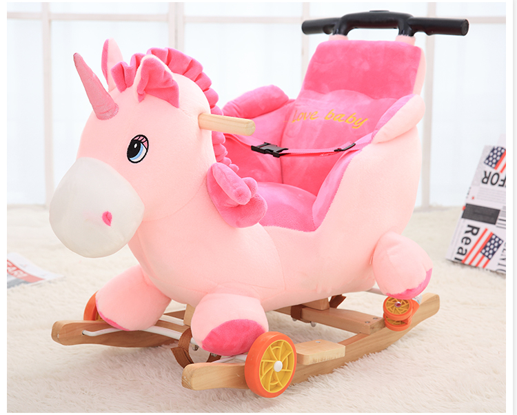 Cross-Border Children's Trojan Child Dual Use Rocking Horse Trojans Baby Toys Baby Trojan