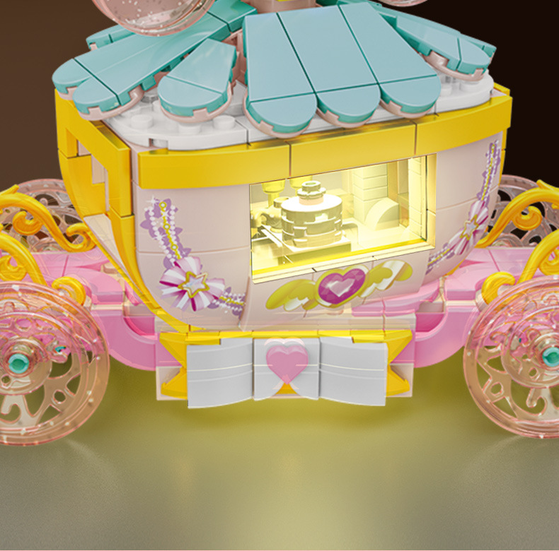 Baby SEMP 604028c Rotating Carriage with Light Magic World Girls' Assembling Trojan