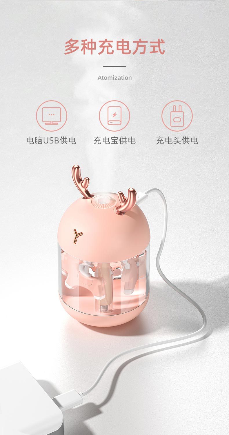 Air Humidifier Mini Aromatherapy Humidifier USB Colorful Night Light Vehicle-Mounted Home Use Trojan Cute Cartoon Gift Air Humidifier Mini Aromatherapy Humidifier USB Colorful Night Light Vehicle-Mounted Home Use Trojan Cute Cartoon Gift