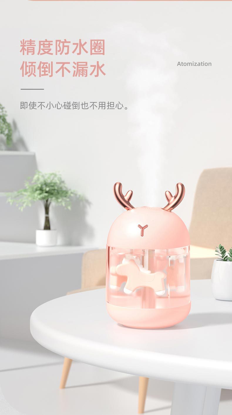 Air Humidifier Mini Aromatherapy Humidifier USB Colorful Night Light Vehicle-Mounted Home Use Trojan Cute Cartoon Gift Air Humidifier Mini Aromatherapy Humidifier USB Colorful Night Light Vehicle-Mounted Home Use Trojan Cute Cartoon Gift